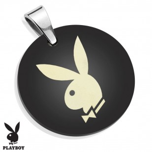 Kulatý ocelový přívěsek Playboy