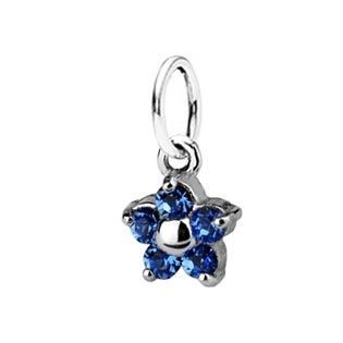 S4U Dětský přívěsek kytička, Crystals from SWAROVSKI, barva: Sapphire - CS3500-SF
