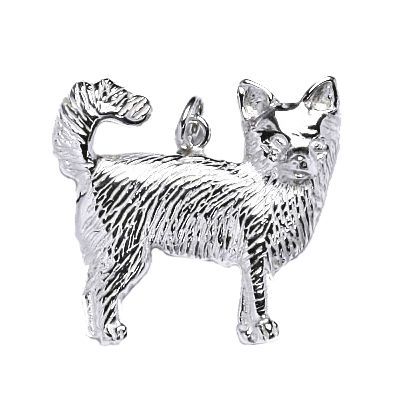 S4U Stříbrný přívěsek pes čivava - CS3106