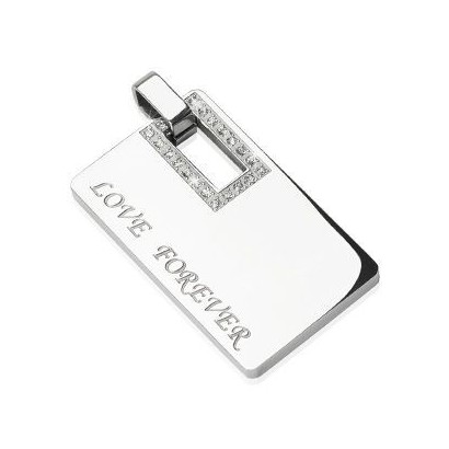 Ocelový přívěsek - Love Forever