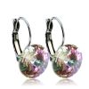 Ocelové náušnice s krystaly Swarovski® 12 mm, VITRAIL LIGHT