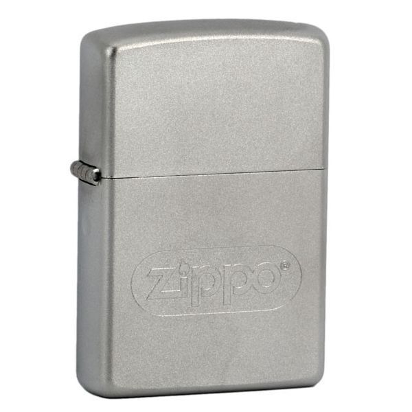 ZIPPO ZIPPO Logo Oval - benzínový zapalovač matný - 20180
