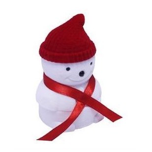 Vánoční dárková krabička na prsten - sněhulák