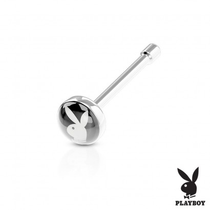 Piercing do nosu - Playboy černý