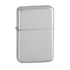 Remo Benzínový zapalovač stříbrně lakovaný - 07656