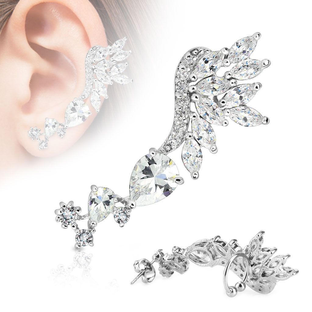 S4U Piercing podkova ozdobná - na levé ucho - PV1004-L