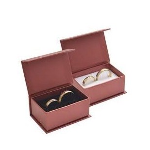 Dárková krabička na snubní prsteny - bordó