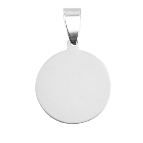 Levně S4U Ocelový přívěsek kulatý 20 mm - DR1167-M