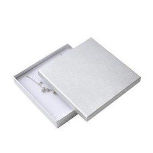 Velká krabička na soupravu šperků - stříbrná