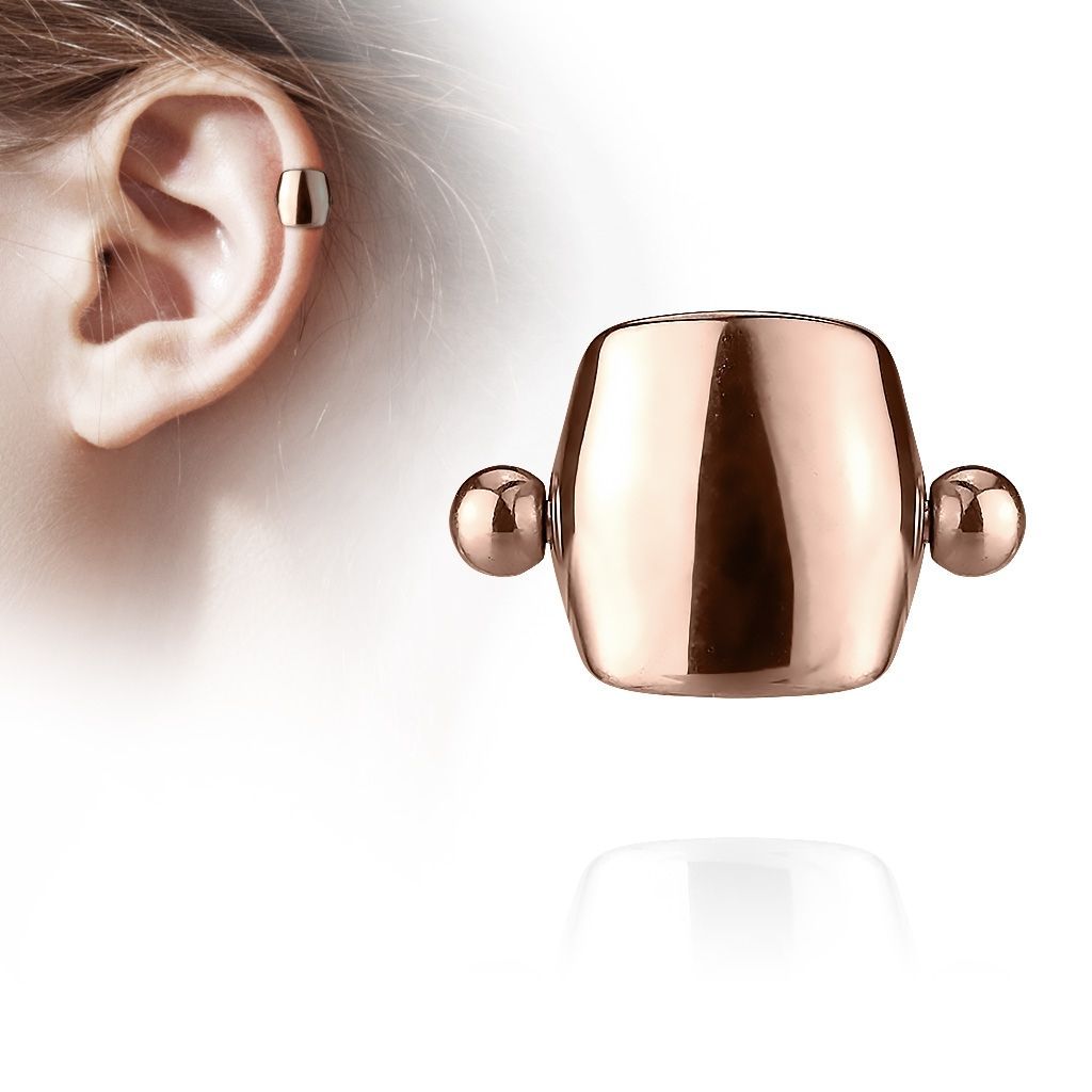 Levně Cartilage piercing do ucha se štítem - CP1027-RD