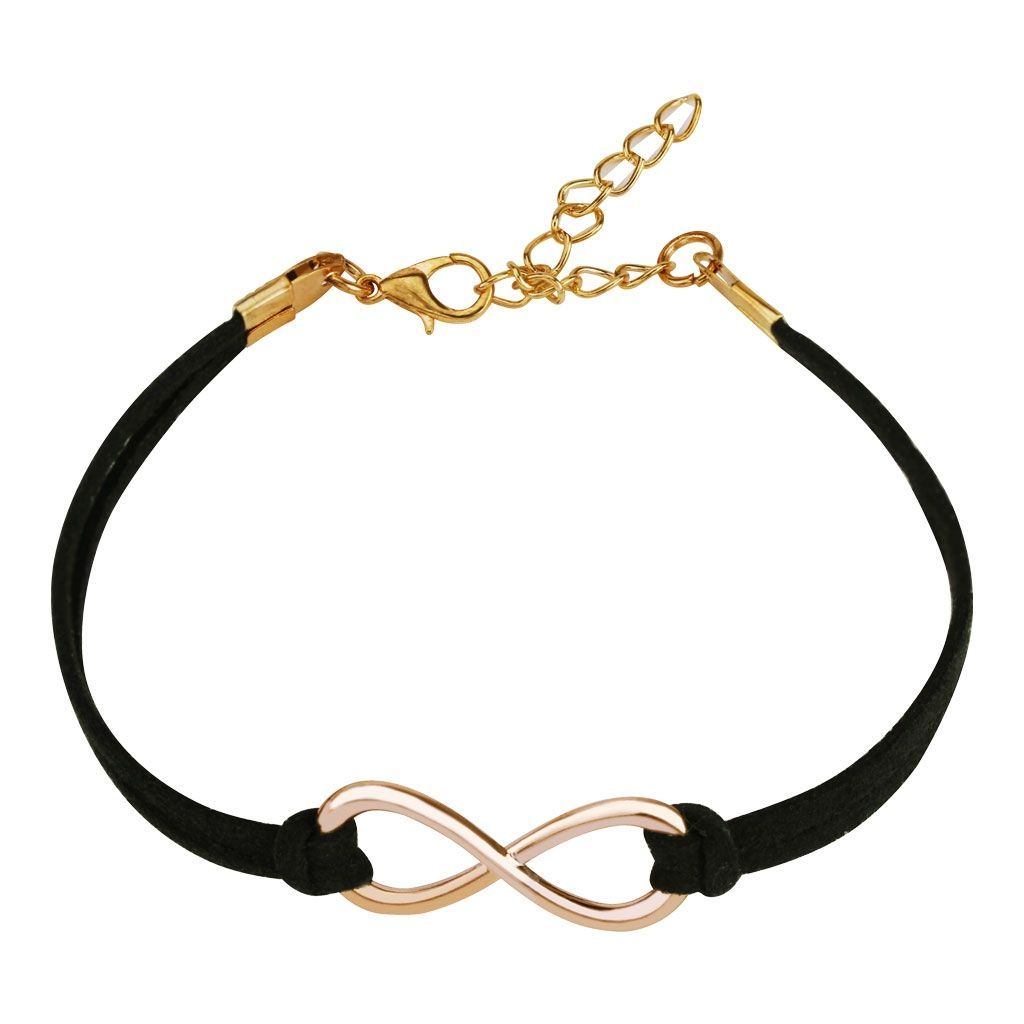 Náramek nekonečno, barva černá - NR1132-K