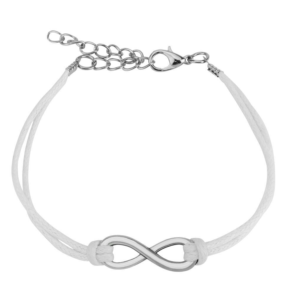 Náramek nekonečno, barva bílá - NR1133-WH