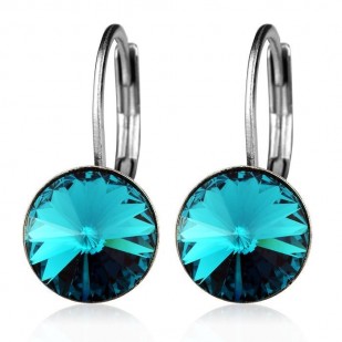 OcelovéOcelové náušnice s krystaly Swarovski®, BLUE ZIRCON