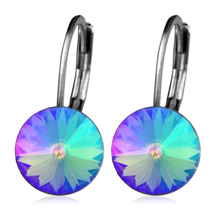 NUBIS Ocelové náušnice s krystaly Swarovski, PARADISE SHINE - NBS08-PS