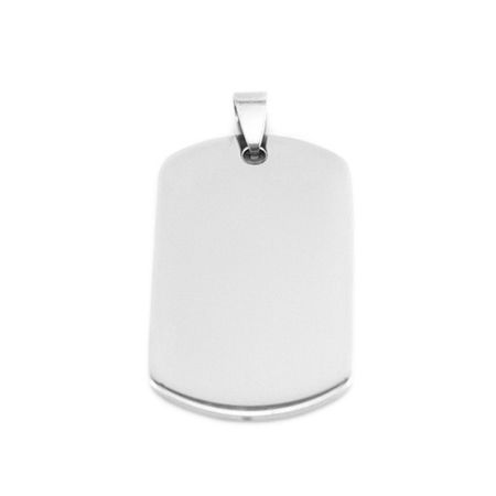 S4U Ocelový přívěsek - vojenská známka, 24 x 41 mm - DR1193-24X41