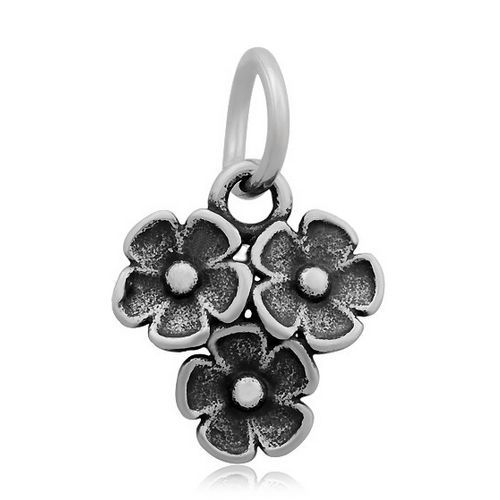 S4U Drobný ocelový přívěsek kytičky - OPP1544