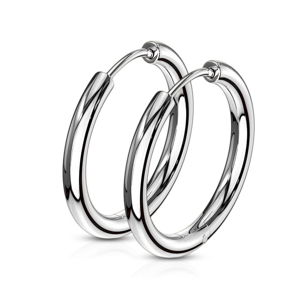 Levně Ocelové náušnice - kruhy 19 mm - OPN1119ST-19
