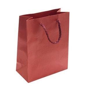 S4U Dárková taška červená s květinovým dekorem - KR1012-R