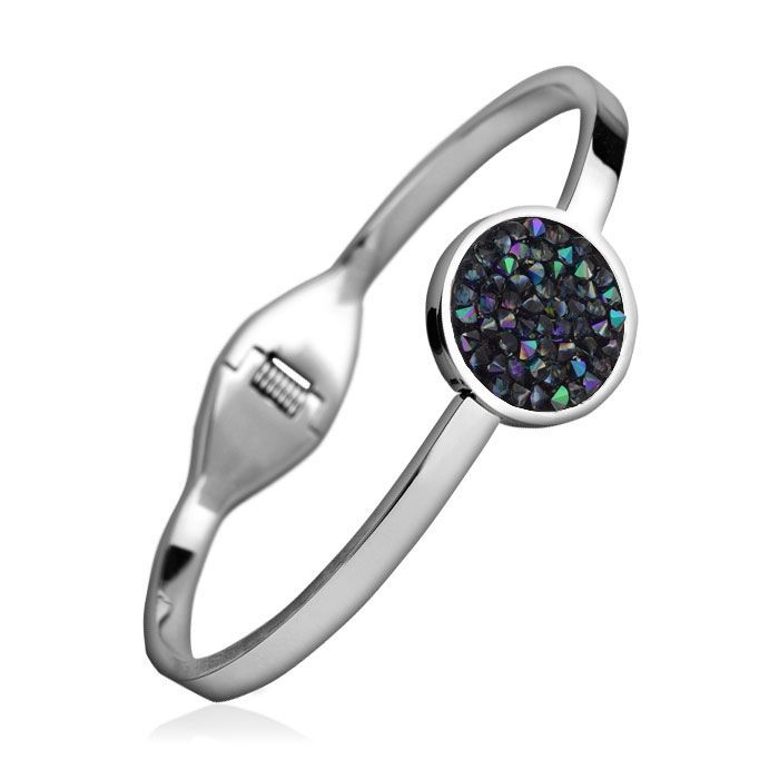 NUBIS Ocelový náramek s krystaly Crystals from Swarovski PARADISE SHINE - LV7001-PAR