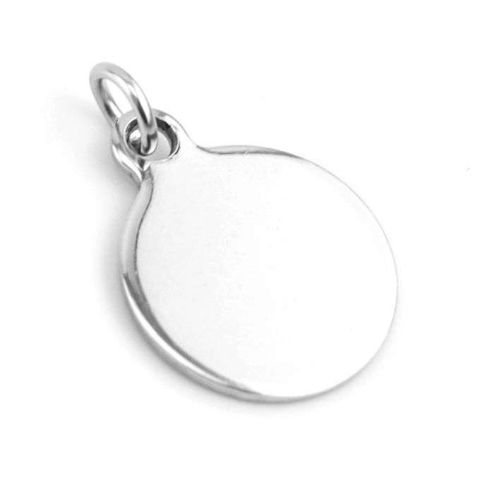 Malý ocelový přívěsek kruh 16 mm - DR1197