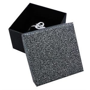 S4U Dárková krabička na prsten stříbřitě šedá/černá - KR0055-GR