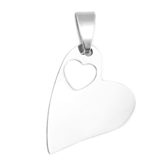 S4U Ocelový přívěsek srdíčko - DR1202