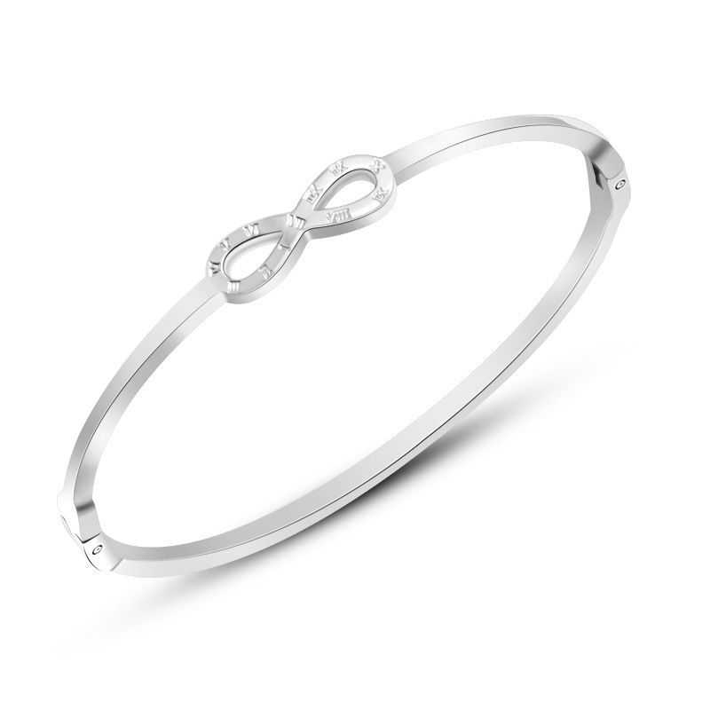 S4U Ocelový náramek otevírací - nekonečno - OPA1488