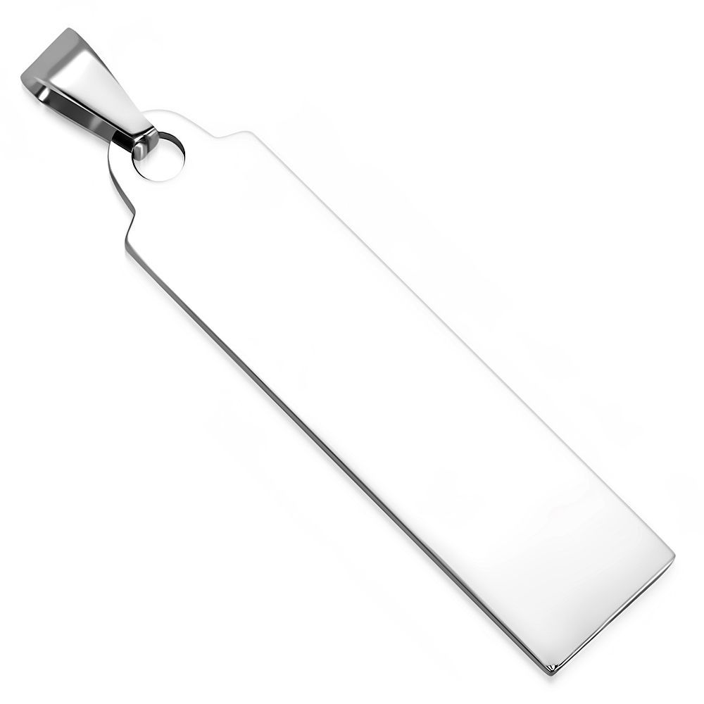 S4U Ocelový přívěsek - destička 13 x 50 mm - DR1230