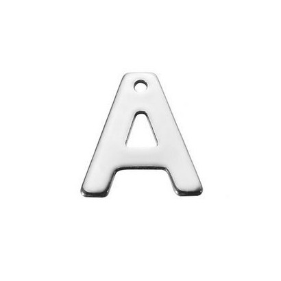 Drobný ocelový přívěsek - iniciála ”A”