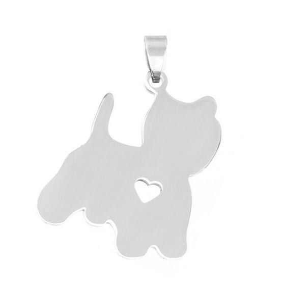 S4U Ocelový přívěsek - štěňátko - DR1241