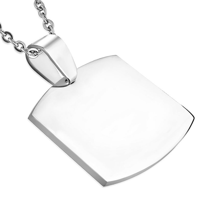 S4U Ocelový přívěsek - destička vojenská známka 23 x 33 mm - DR1065