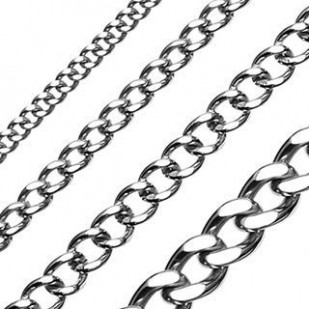 Ocelový řetěz, šíře 10,5 mm, délka 60 cm