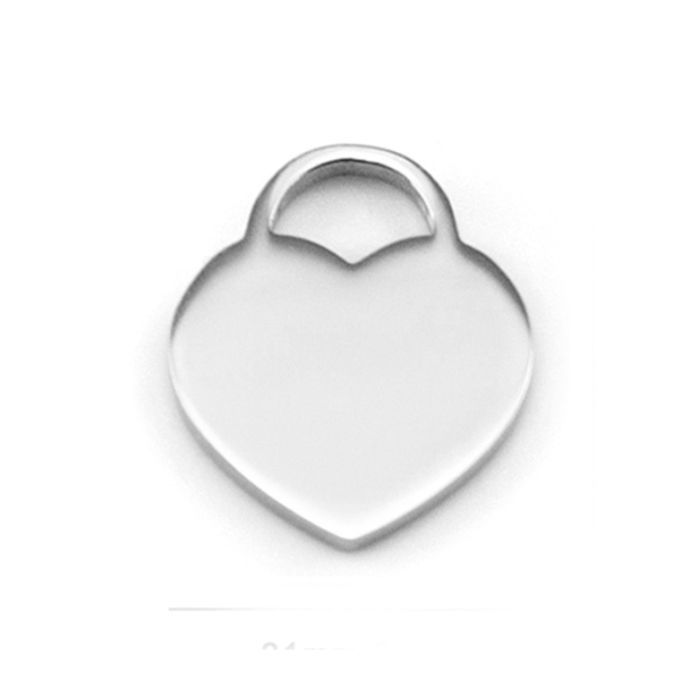Levně Ocelový přívěsek srdíčko malé 16 x 19 mm
