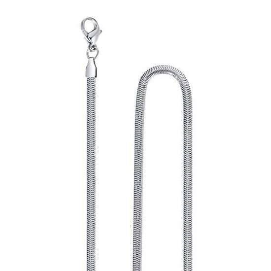 Levně S4U Ocelový řetízek had plochý, š. 2,2 mm, délka 45 cm - OPE1096-022-45