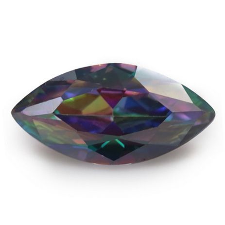 Levně S4U CZ Kubický zirkon - Multicolor 4 x 8 mm - CZM800-021