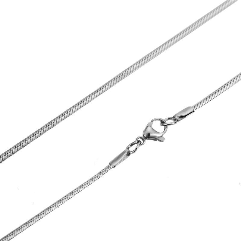Levně S4U Ocelový řetízek had plochý, š. 3 mm, délka 45 cm - OPE1096-030-45