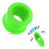 Tunel do ucha ze silikonu zelený (4 mm)