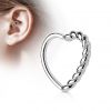 Piercing do nosu/ucha srdce (růžové zlato)