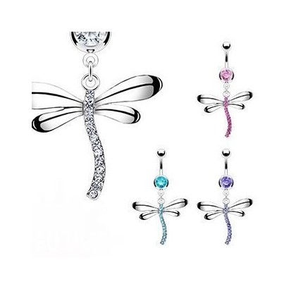 Piercing do pupíku - vážka