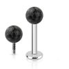 Piercing do brady labreta s krystaly Crystals from  SWAROVSKI®1,2 x 6 mm