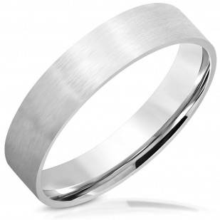 Ocelový prsten matný, šíře 5 mm