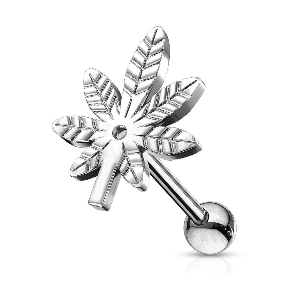 Levně Cartilage piercing do ucha - list - CP1044