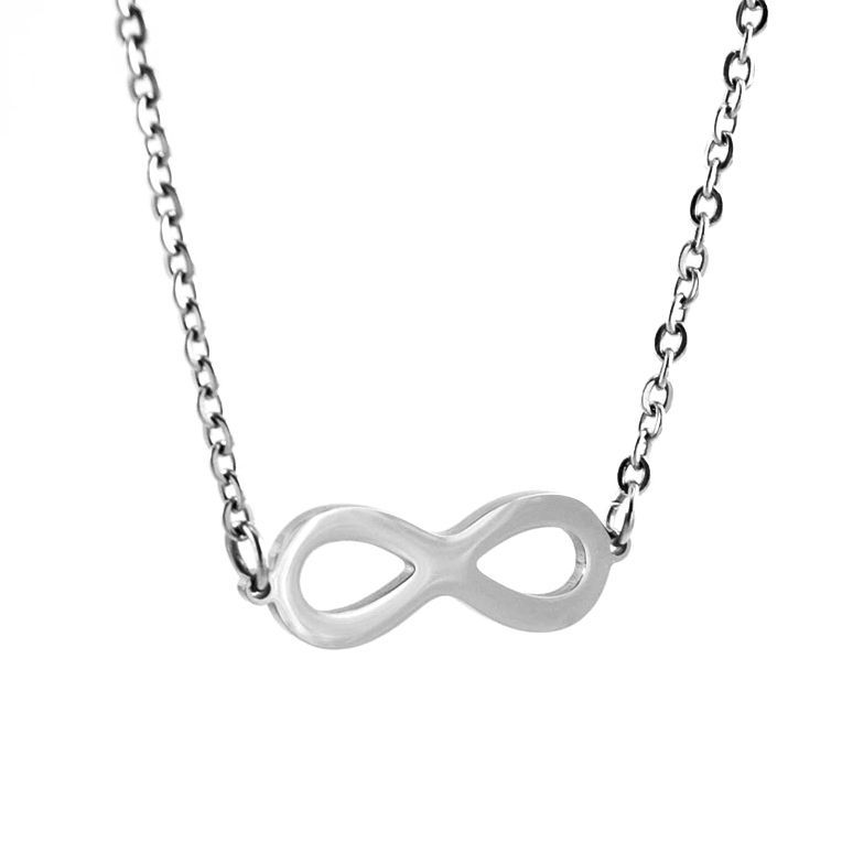 S4U Ocelový náhrdelník nekonečno - infinity - OPD0167