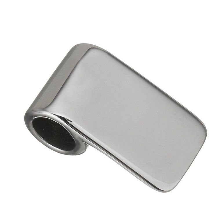 S4U Ocelový přívěsek destička s otvorem - DR1287-S