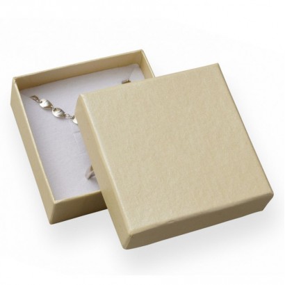 Dárková krabička - perleťově smetanová