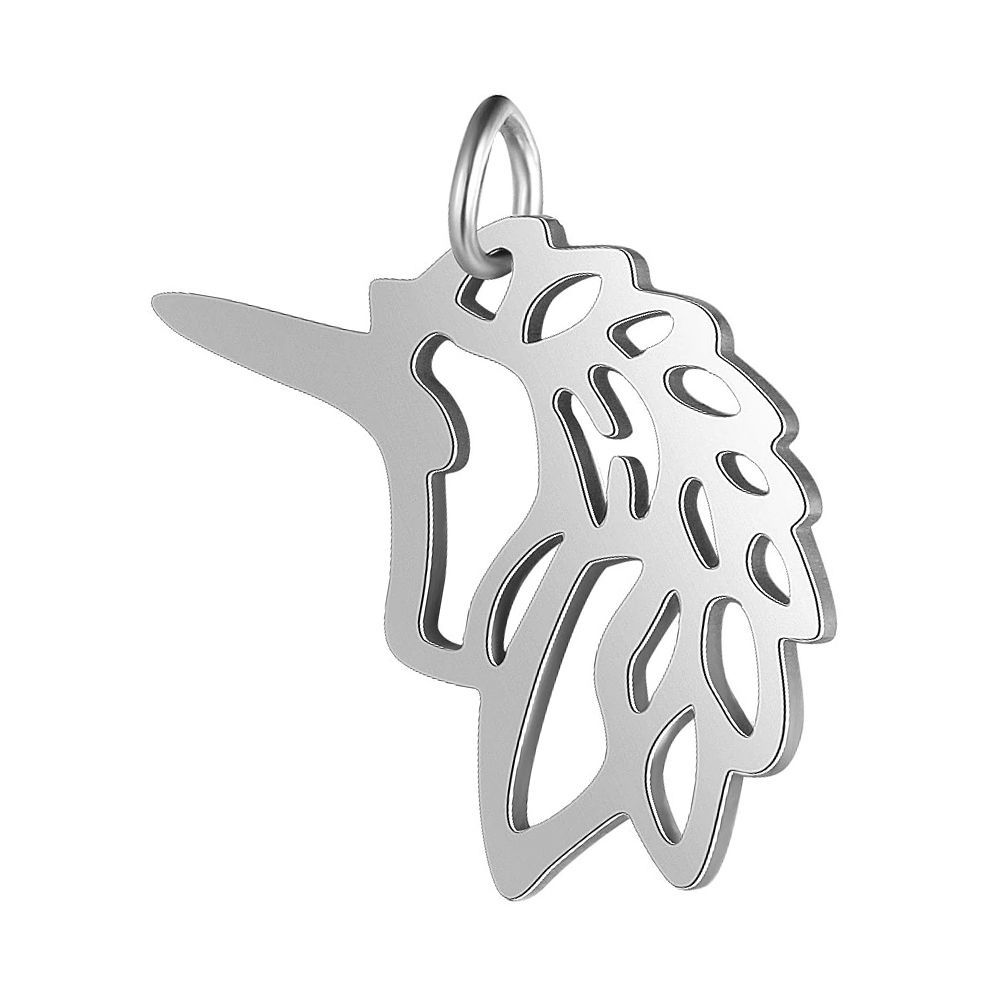 S4U Ocelový přívěsek - jednorožec - OPP1753-ST