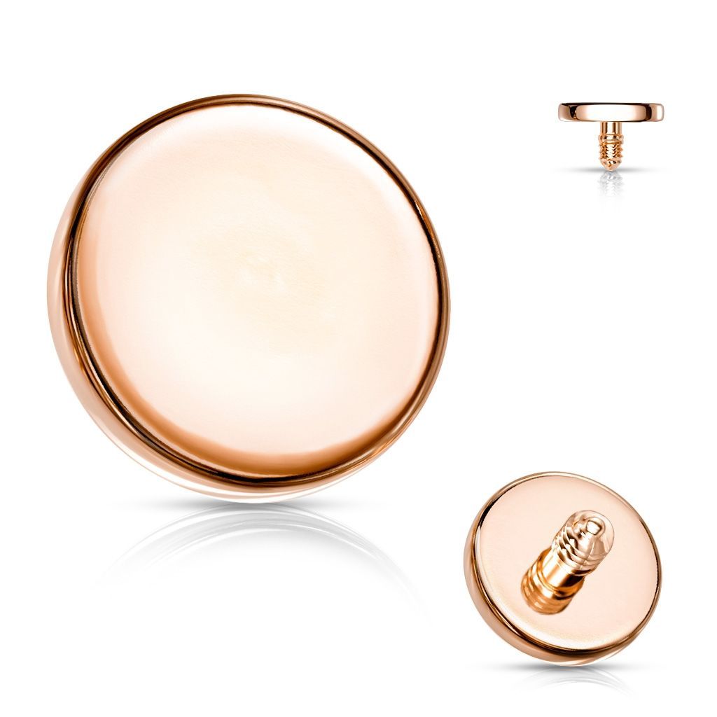 S4U Náhradní zlacená placička k labretě, průměr 3 mm - ND007-03RD