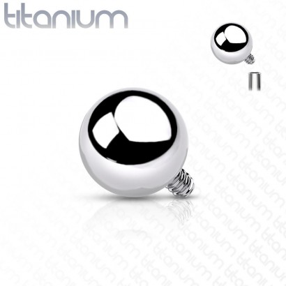 Náhradní kulička k dermálu TITAN, závit 1,6 mm, rozměr 5 mm