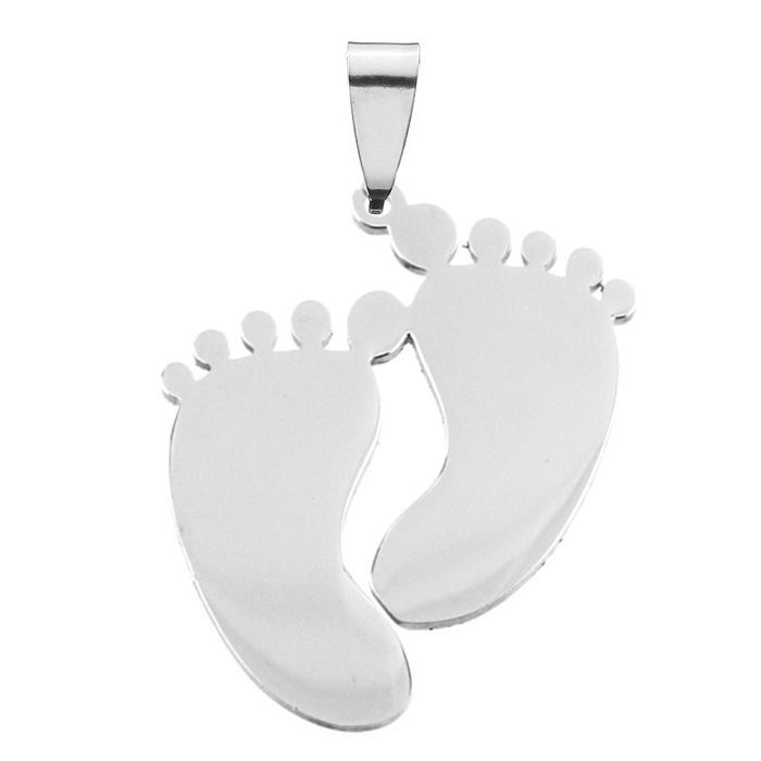 S4U Ocelový přívěsek stopy - DR1298