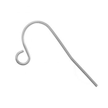 S4U Ocelové náušnicové zapínání otevřené - afro háček 14x21mm - OK1011-1421